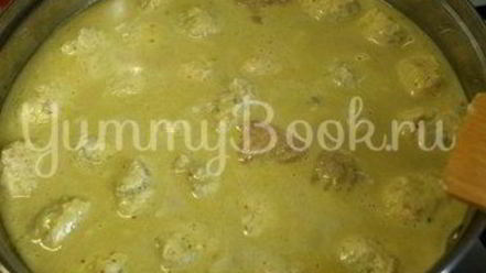 Рецепт куриных фрикаделек в соусе из кокосового молока