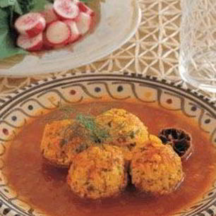 Рецепт Куриных фрикаделек в томатном соусе с шафраном