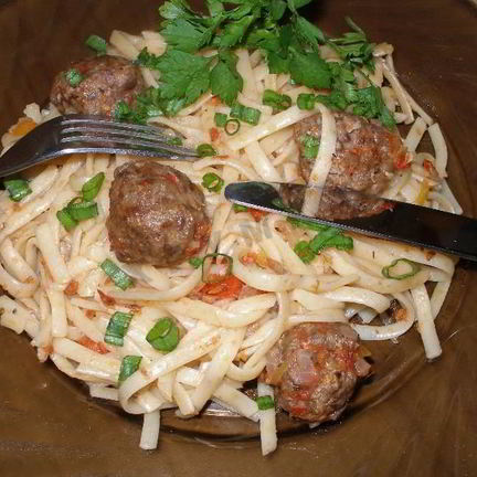 Рецепт Макарон с фрикадельками в духовке