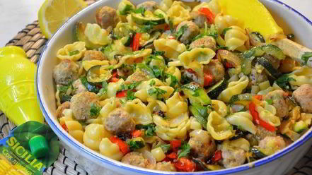 Рецепт макарон с фрикадельками