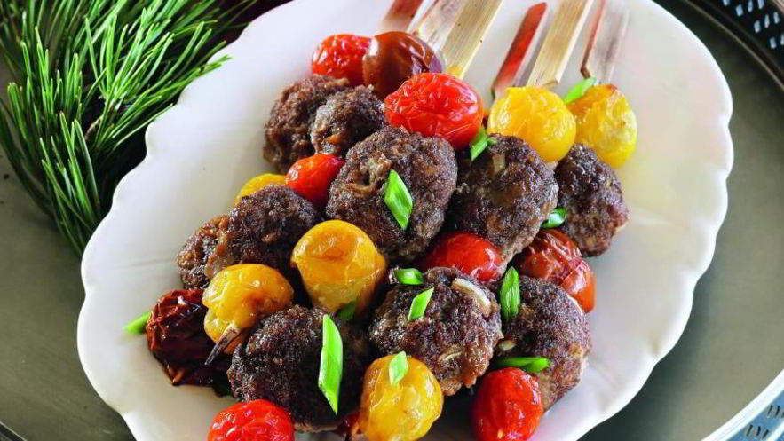 Рецепт шашлычков с фрикадельками в соусе терияки