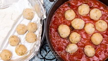 Рецепт спагетти с куриными фрикадельками