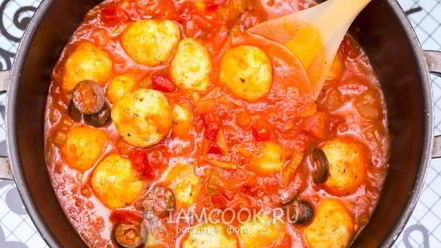 Рецепт спагетти с куриными фрикадельками