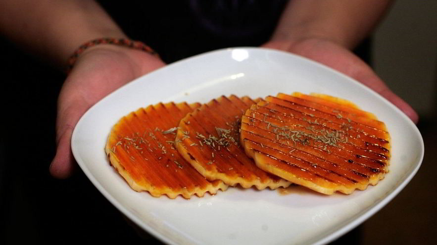 Рецепт гарнира из медовой тыквы