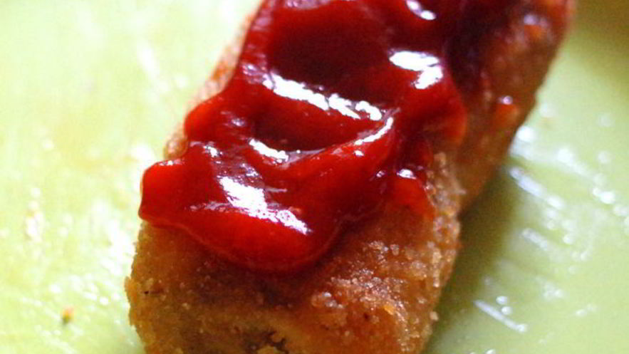 Рецепт блинных крокетов с мясом