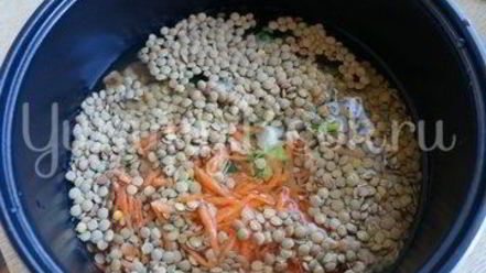 Рецепт чечевицы с индейкой и овощами в мультиварке