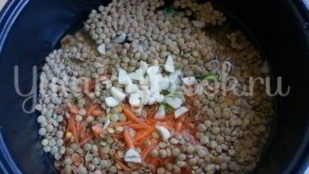 Рецепт чечевицы с индейкой и овощами в мультиварке