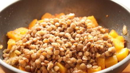 Рецепт чечевицы с тыквой