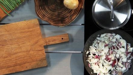 Рецепт картофеля по-домашнему с луком