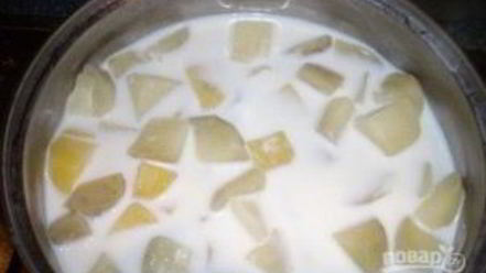 Рецепт картофеля под молочным соусом