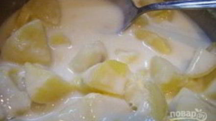 Рецепт картофеля под молочным соусом