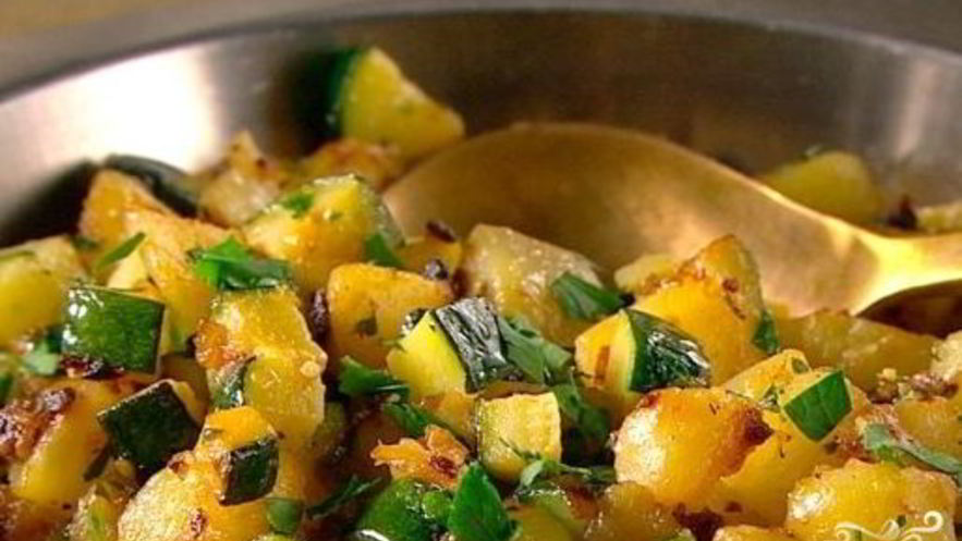 Рецепт картофеля с кабачками в мультиварке