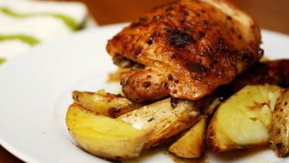 Рецепт Картофеля с курицей