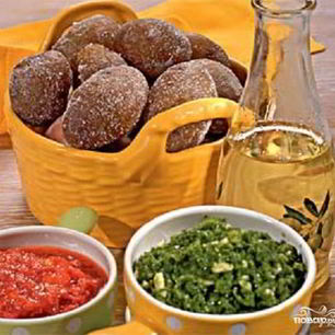 Рецепт Картофеля с соусами мохо