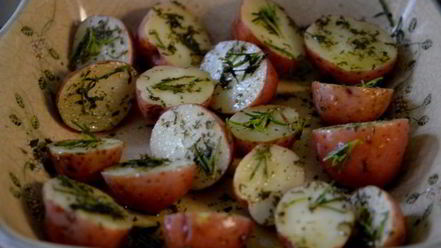 Рецепт картофеля с травами