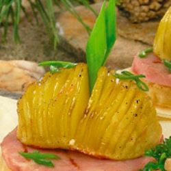 Рецепт Картофеля с ветчиной и ананасом