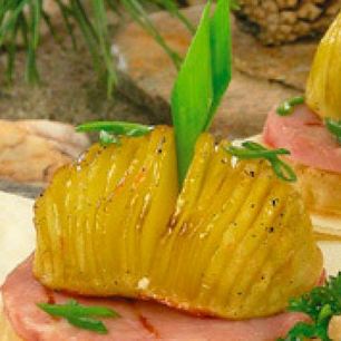 Рецепт Картофеля с ветчиной и ананасом