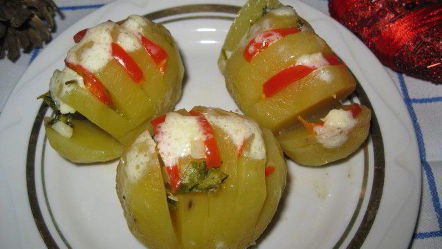 Рецепт картофеля веером