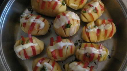 Рецепт картофеля веером