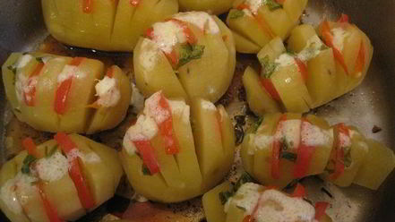 Рецепт картофеля веером