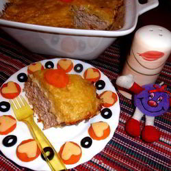 Рецепт Картофельной шапки на курином фарше