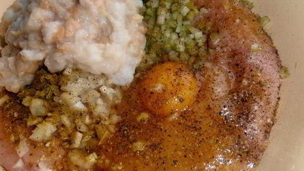 Рецепт картофельной шапки на курином фарше