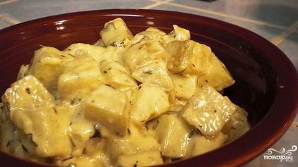 Рецепт Картошки в духовке под соусом