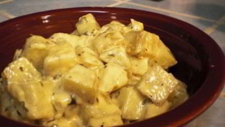 Рецепт картошки в духовке под соусом