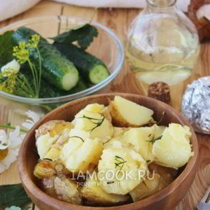 Рецепт Картошки в мундире в фольге в духовке