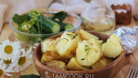 Рецепт картошки в мундире в фольге в духовке