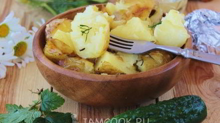 Рецепт картошки в мундире в фольге в духовке