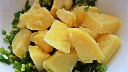 Рецепт лимонного картофеля с луком