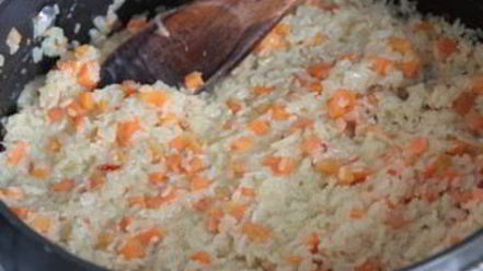 Рецепт острого риса в кокосовом молоке