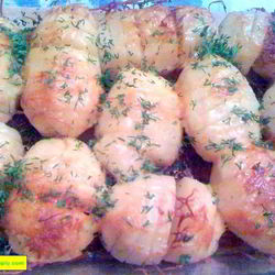 Рецепт Печеной картошки с сыром в духовке