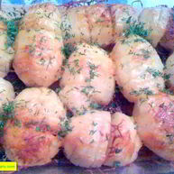 Рецепт Печеной картошки с сыром в духовке