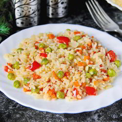 Рецепт Риса с горохом и сладким перцем