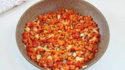 Рецепт риса с горохом и сладким перцем