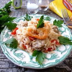 Рецепт Риса с креветками по-креольски