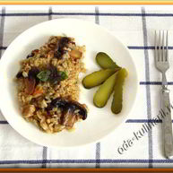 Рецепт Риса с курицей и шампиньонами