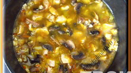 Рецепт риса с курицей и шампиньонами