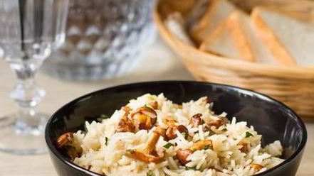 Рецепт риса с лисичками