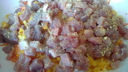 Рецепт риса с мясом и овощами