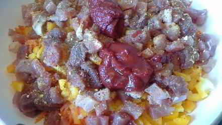 Рецепт риса с мясом и овощами