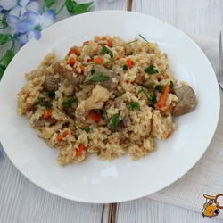 Рецепт Риса с мясом и цветной капустой в мультиварке