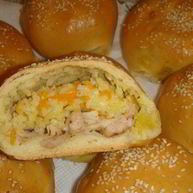 Рецепт Риса с мясом в булочке