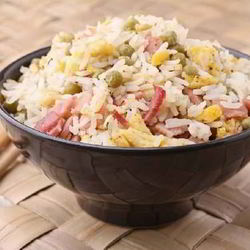Рецепт Риса с овощами и беконом
