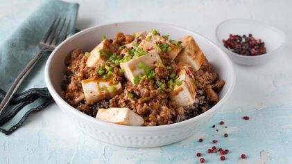 Рецепт Риса с тофу и свининой