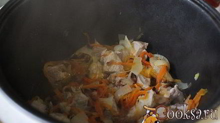 Рецепт риса со свининой в мультиварке