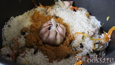 Рецепт риса со свининой в мультиварке