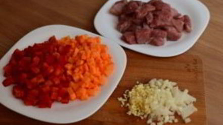 Рецепт риса со свининой